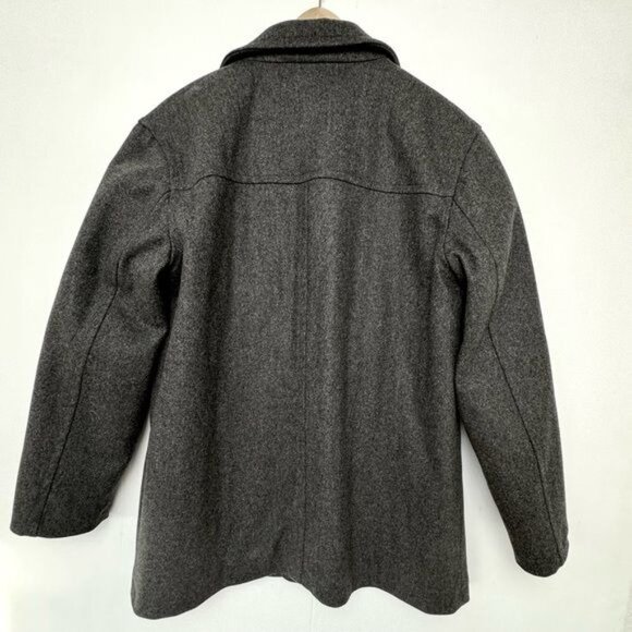 J Crew Peacoat university jacket Thinsulate Size Large Gray Wool Classic Large - Picture 2 of 10